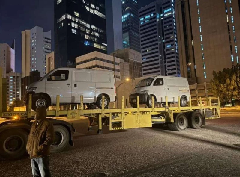 Abandoned 14 Cars Removed From Shuwaikh Industrial Area
