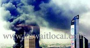 Fire In Sharq Industrial Area , No Casualties Reported