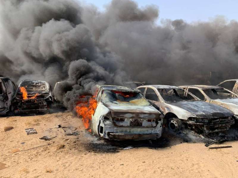 Huge Fire Destroys Cars Inside Municipality Reservation Garage | Kuwait ...