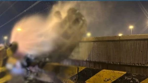  One Dead In Car Overturn And Fire On Fifth Ring Ro...