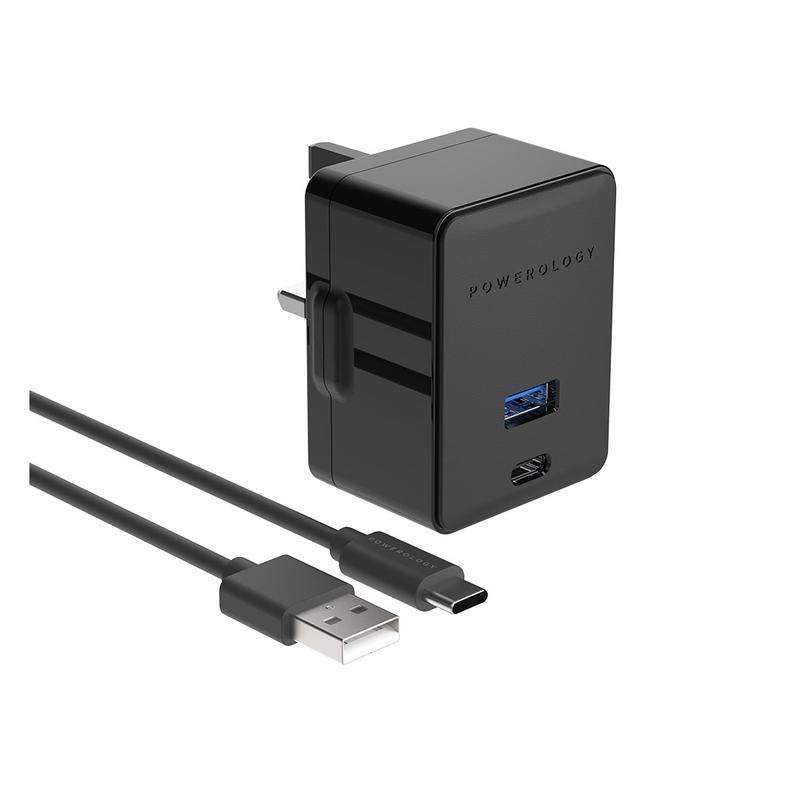 powerology-ultra-quick-usb-c-charger-with-cable-36w in kuwait