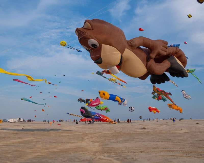 kite-flying-at-bnaider-desert-by-al-farsi-team in kuwait