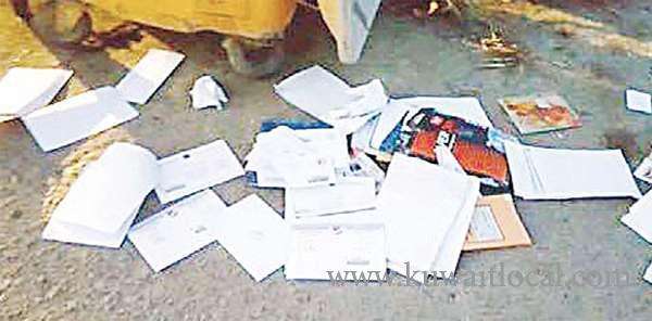 postman-dumps-registered-mails-in-garbage_kuwait