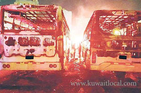 kfsd-probes-cause-of-bus-fire-in-fahaheel-area_kuwait