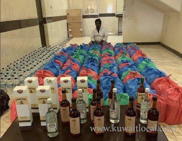 asian-expat-arrested-for-peddling-1200-bottles-of-local-and-foreign-liquor_kuwait