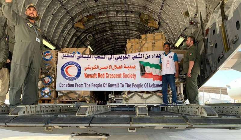 krcs-sends-medical-relief-aid-plane-to-lebanon_kuwait