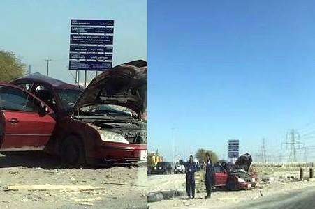 1-dead-and-3-injured-in-car-accident-on-7th-ring-road_kuwait