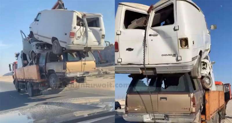 truck-driver-arrested-for-carrying-vehicles-in-an-unsafe-manner_kuwait