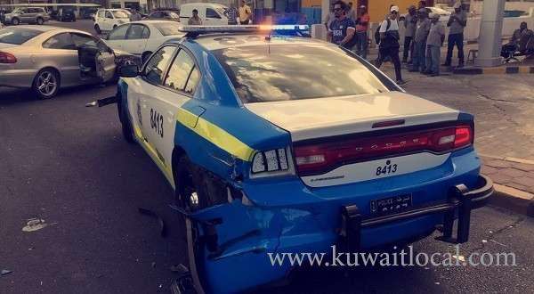 kuwaiti-driver-rammed-into-an-on-duty-police-patrol-car_kuwait