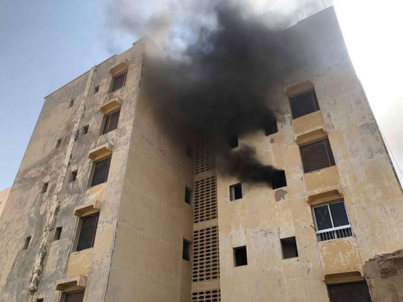 two-injured-in-a-building-fire-in-salmiya_kuwait