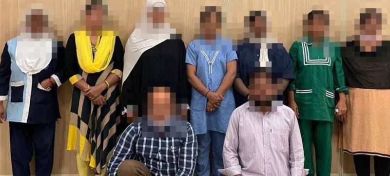 9-illegal-asian-expats-arrested-running-fake-maids-office_kuwait