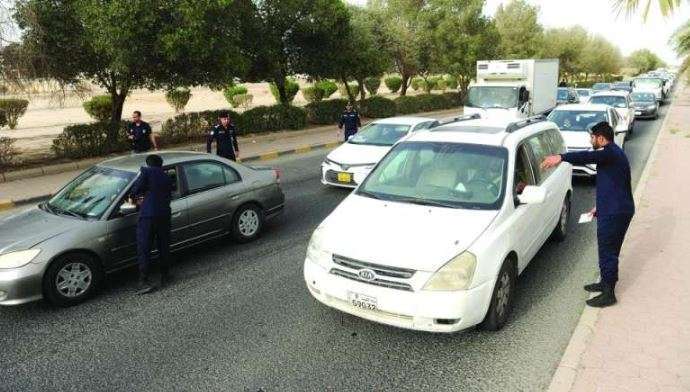in-jleeb--1020-traffic-violations-within-two-hours_kuwait