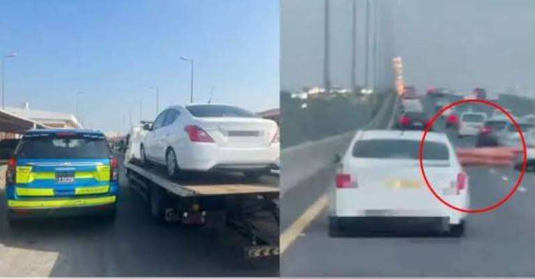 police-arrest-driver-of-vehicle-with-protruding-pipes_kuwait