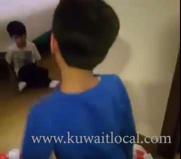 2-small-boys-drunk-in-a-hotel-room,-father-films-them-and-laugh_kuwait