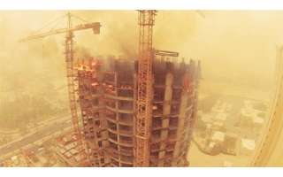 building-on-fire-200-rescued-using-tall-ladder_kuwait