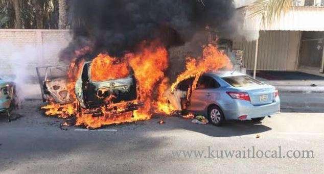 fire-gutted-four-cars-in-a-parking-lot_kuwait
