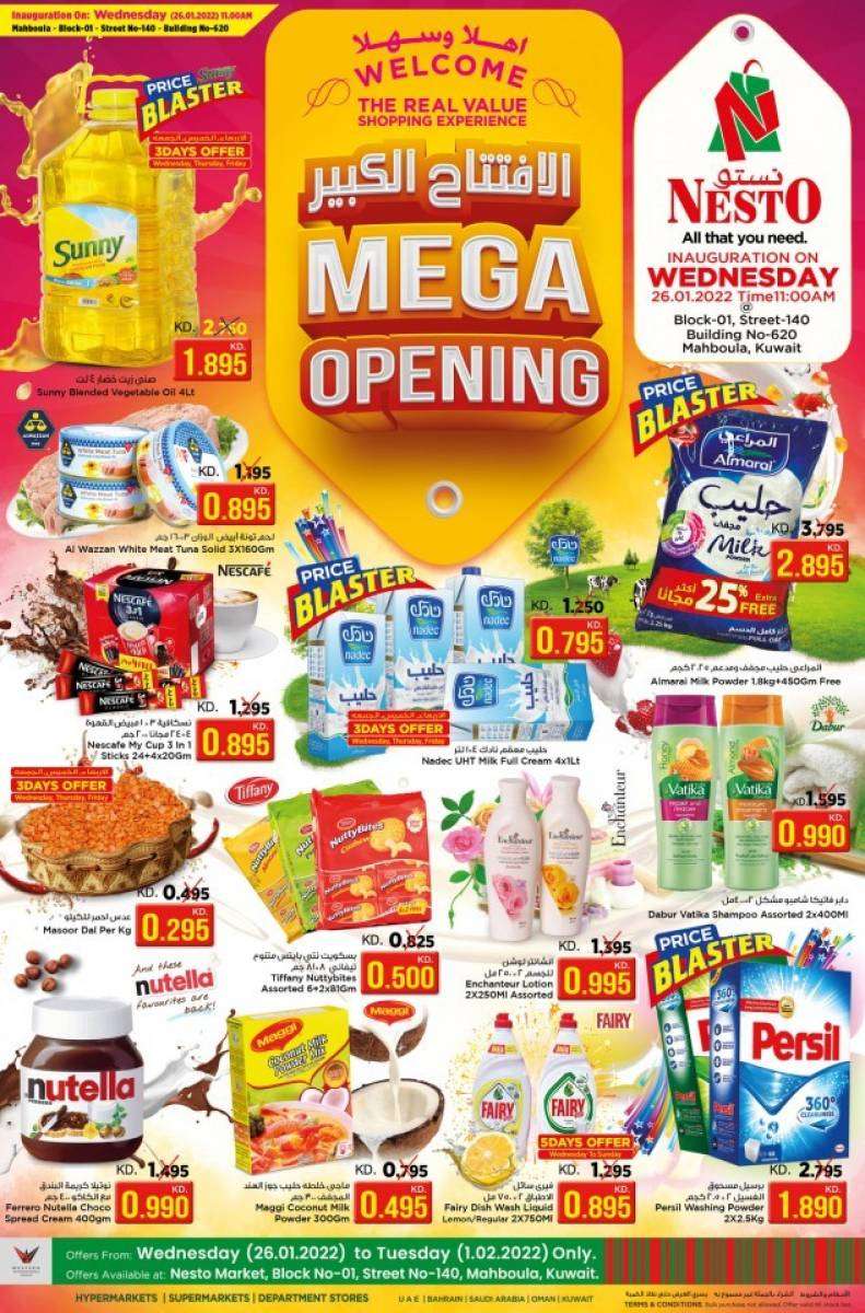 nesto-mega-opening-offers in kuwait