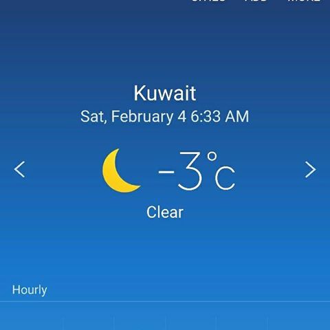 Snowfall in Kuwait