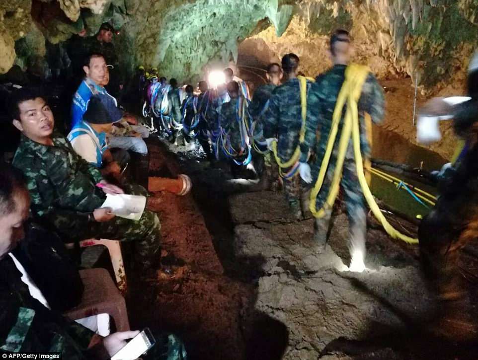 Football Team of 12 trapped in cave found alive after 9 days