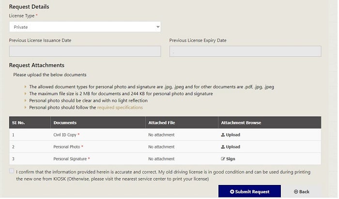 Driving License Renewal online in Kuwait