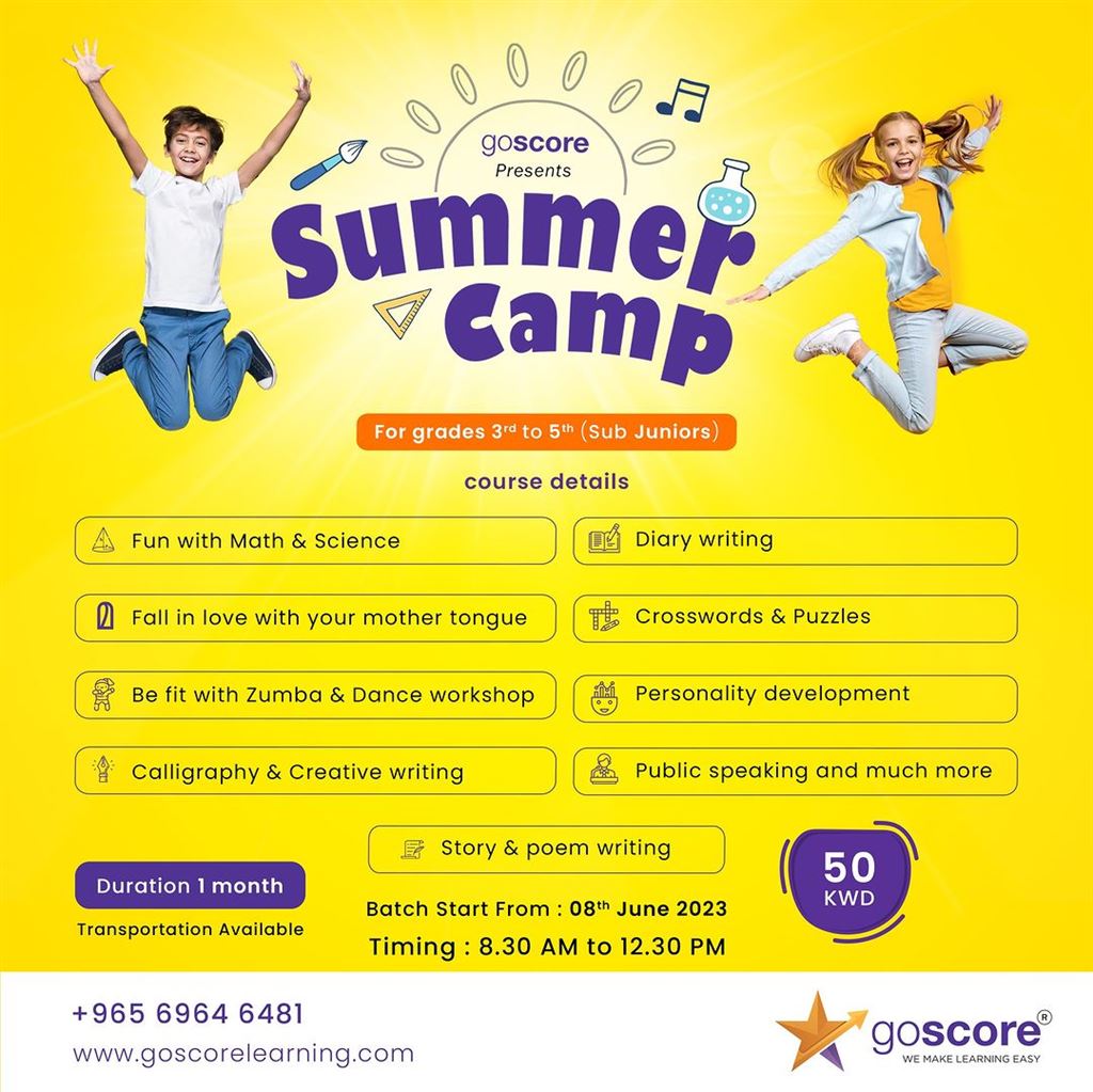 GoScore Learning Summer Camp Kuwait 2023