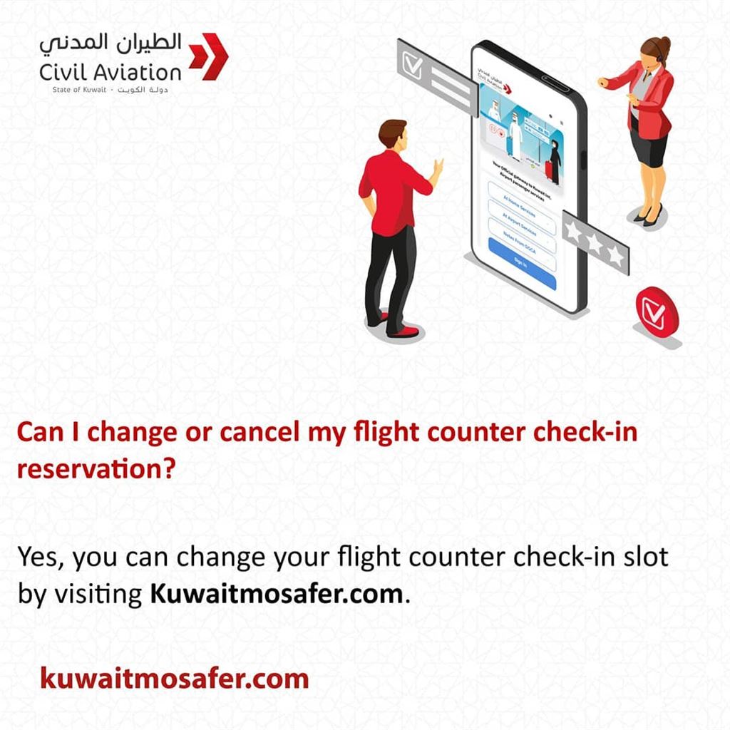 Cancel checkin reservation on kuwaitmosafer app