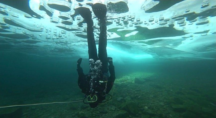 Laila Al-Habsi is the first Arab woman to dive in the deepest and oldest lake in the world